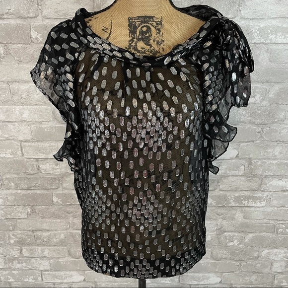 CO-OP Barney’s Neck Tie Blouse - Picture 1 of 4